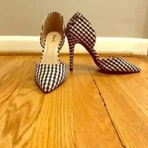 Black and white checkered pumps from Lulus